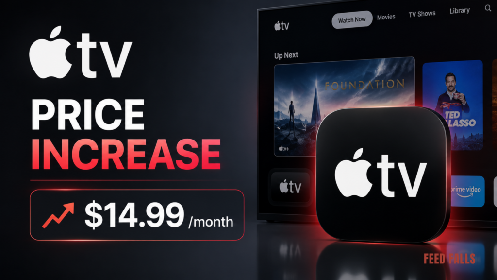Apple TV subscription price increased to $14.99 per month in the U.S. in August 2026